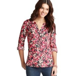 Loft Floral Long-Sleeve Blouse